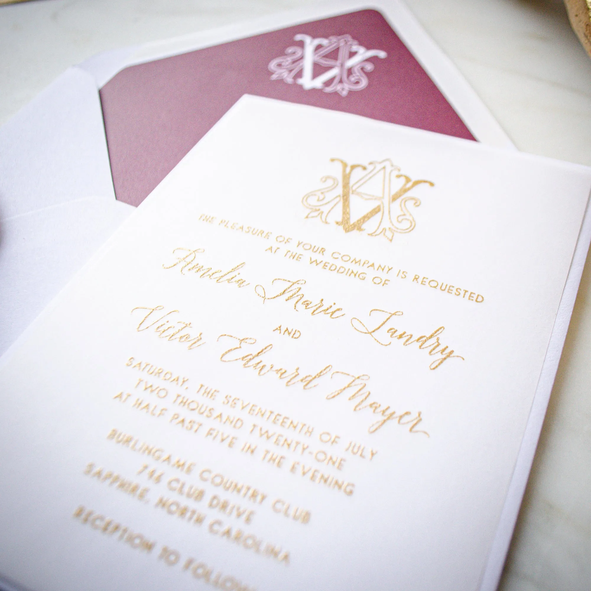 Vellum Wedding Invitations