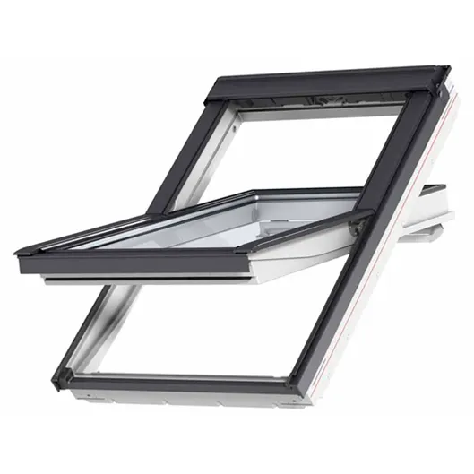 VELUX GGU MK04 0070 White Maintenance Free Centre-Pivot Roof Window (78 x 98 cm)