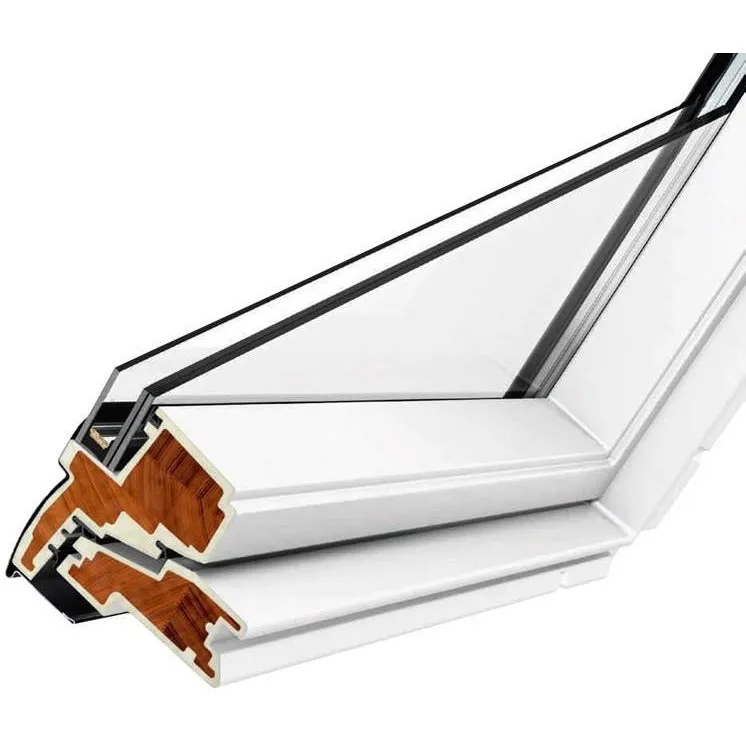 VELUX GGU MK08 0070 White Maintenance Free Centre-Pivot Roof Window (78 x 140 cm)