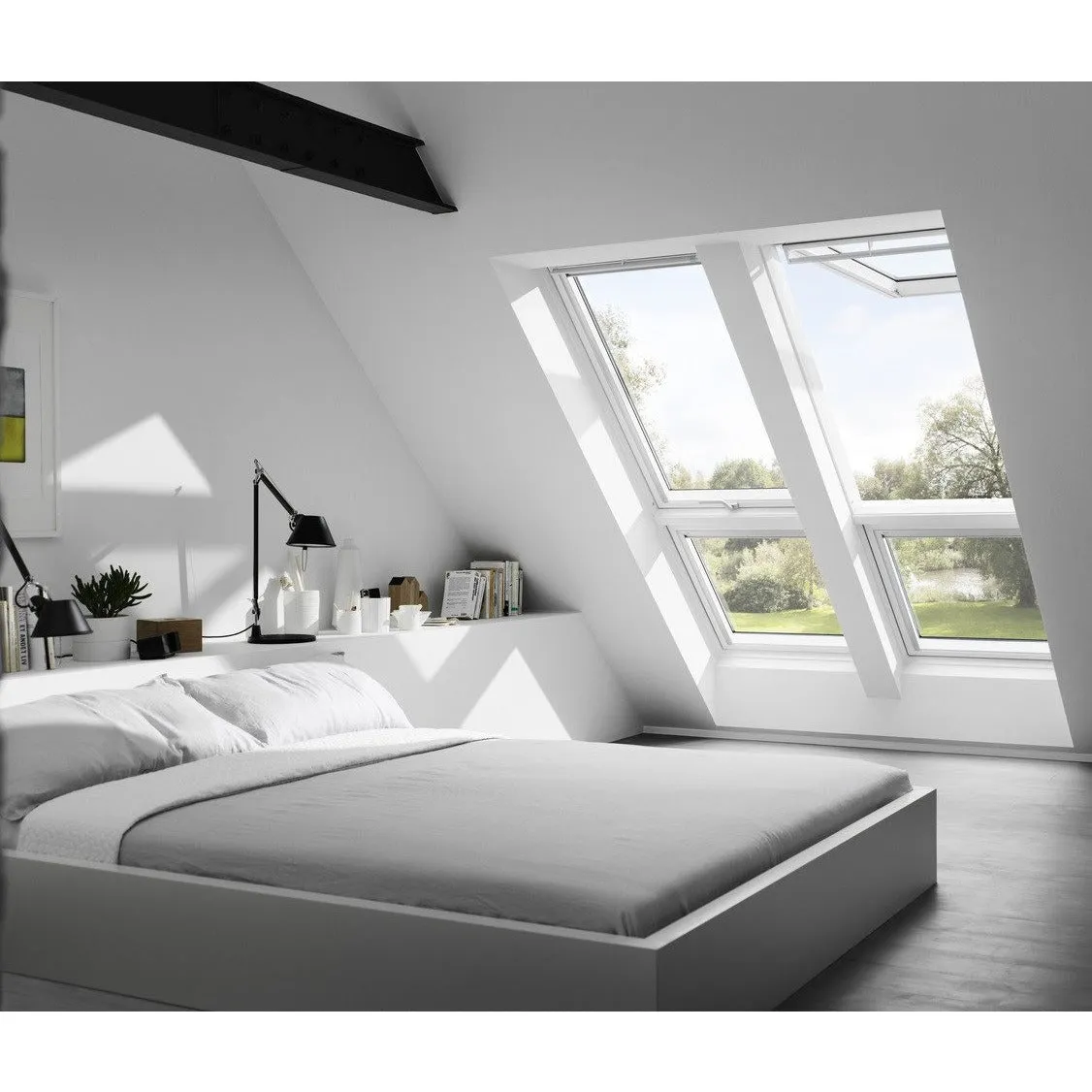 VELUX GPU MK06 0070 Maintenance Free Polyurethane Top-Hung Window (78 x 118 cm)