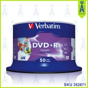VERBATIM  AZO DVD R 4.7 GB 16X 120 MIN 50 PCS / PK