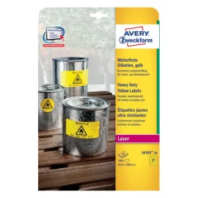 Weatherproof Film Labels 63.5 x 29.6 mm