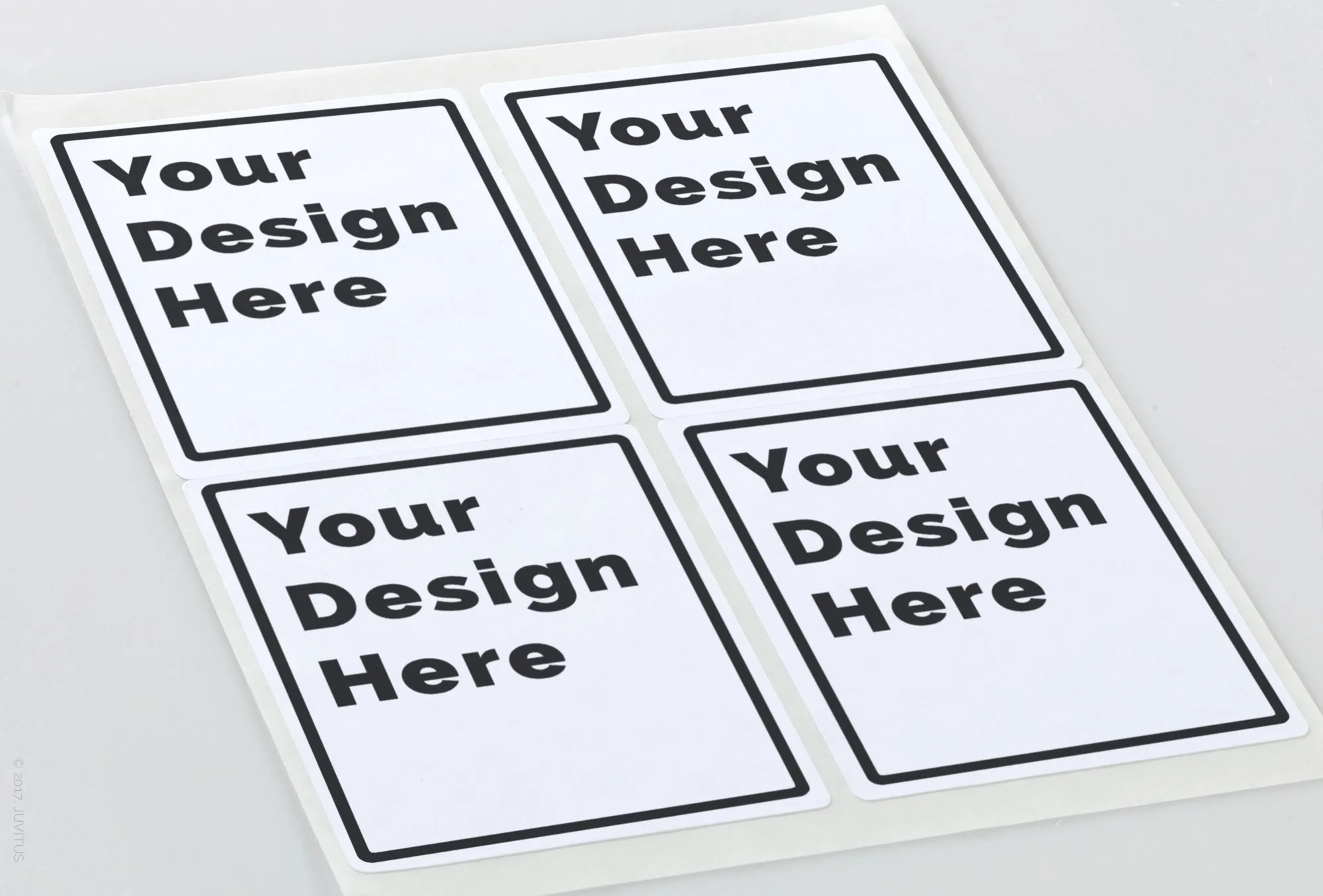 White Matte Rectangle Labels, 4 x 5 Inches, with Template and Printing Instructions, 5 Sheets, 20 Labels (XR45)