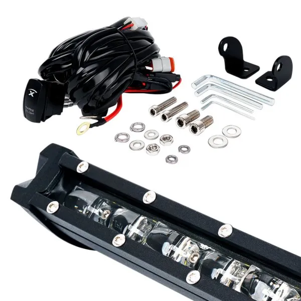 Xprite C6 Series Single Row LED Spot Light Bar with Blue Back Light
